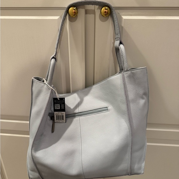 The SAK Los Feliz Leather Large Tote-Ice Blue NWT - Picture 8 of 8